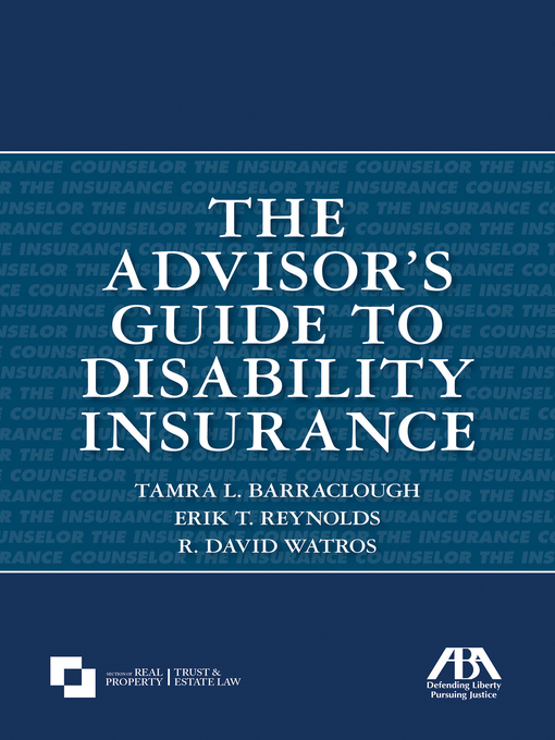 Title details for The Advisor's Guide to Disability Insurance by Tamra L. Barraclough - Available